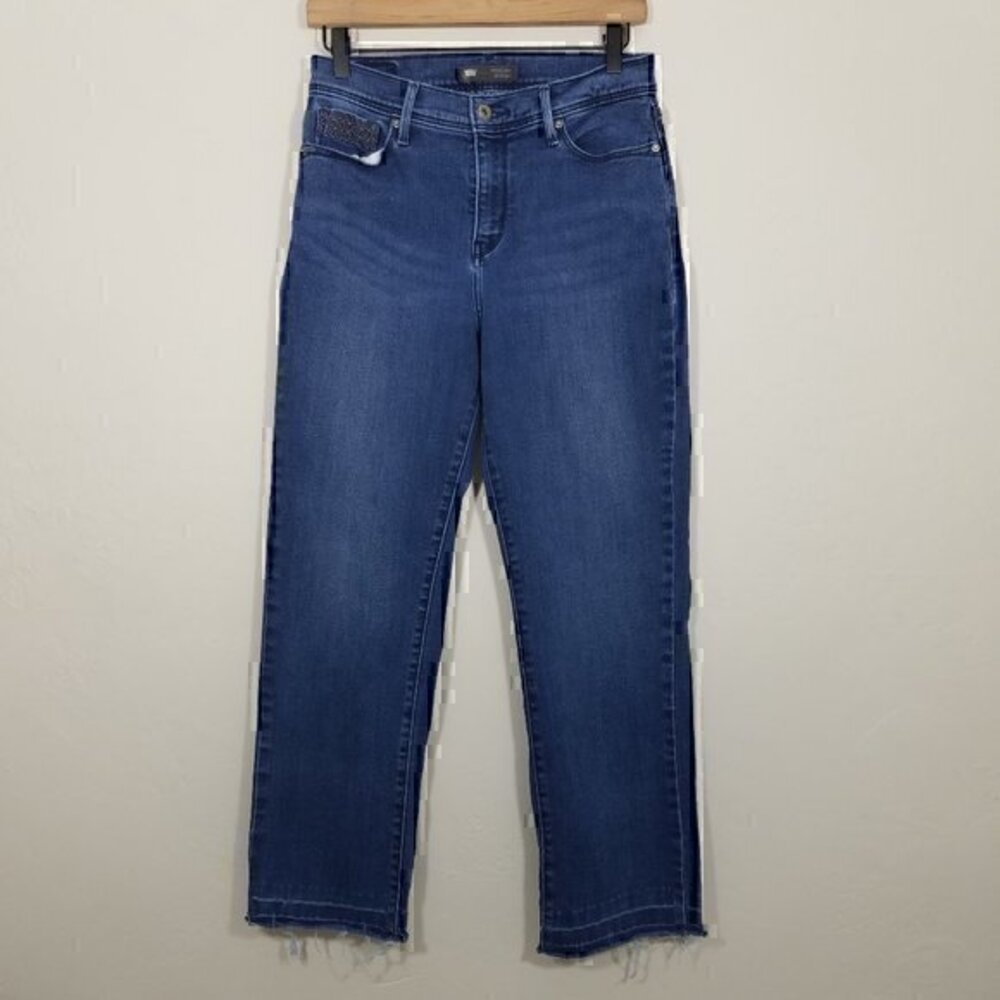 Levi's 512 Straight Leg Perfectly Slimming Stretch Jeans Size 10